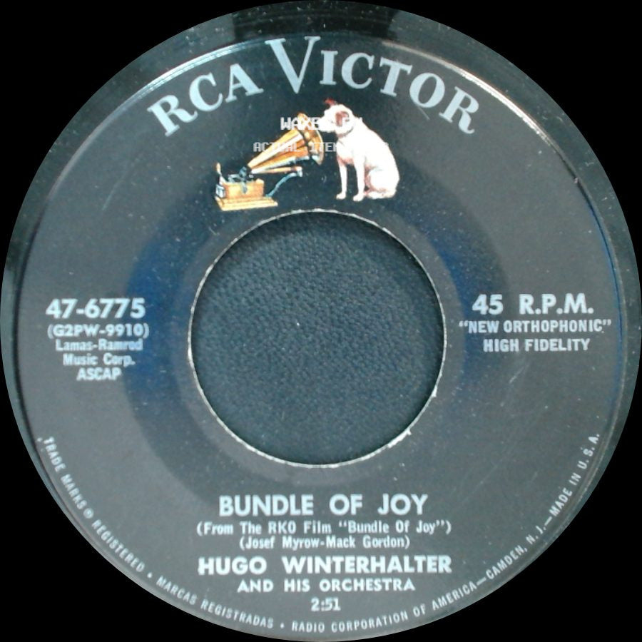 Hugo Winterhalter And His Orchestra - Bundle Of Joy / A New-Fangled Tango side A