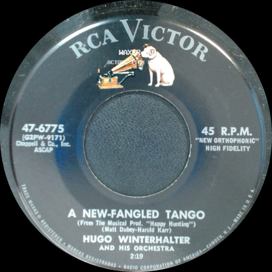 Hugo Winterhalter And His Orchestra - Bundle Of Joy / A New-Fangled Tango side B