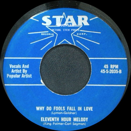 Popular Artist - Why Do Fools Fall In Love / Eleventh Hour Melody / The Poor People Of Paris (La Goulante Du Pauvre Jean) side A