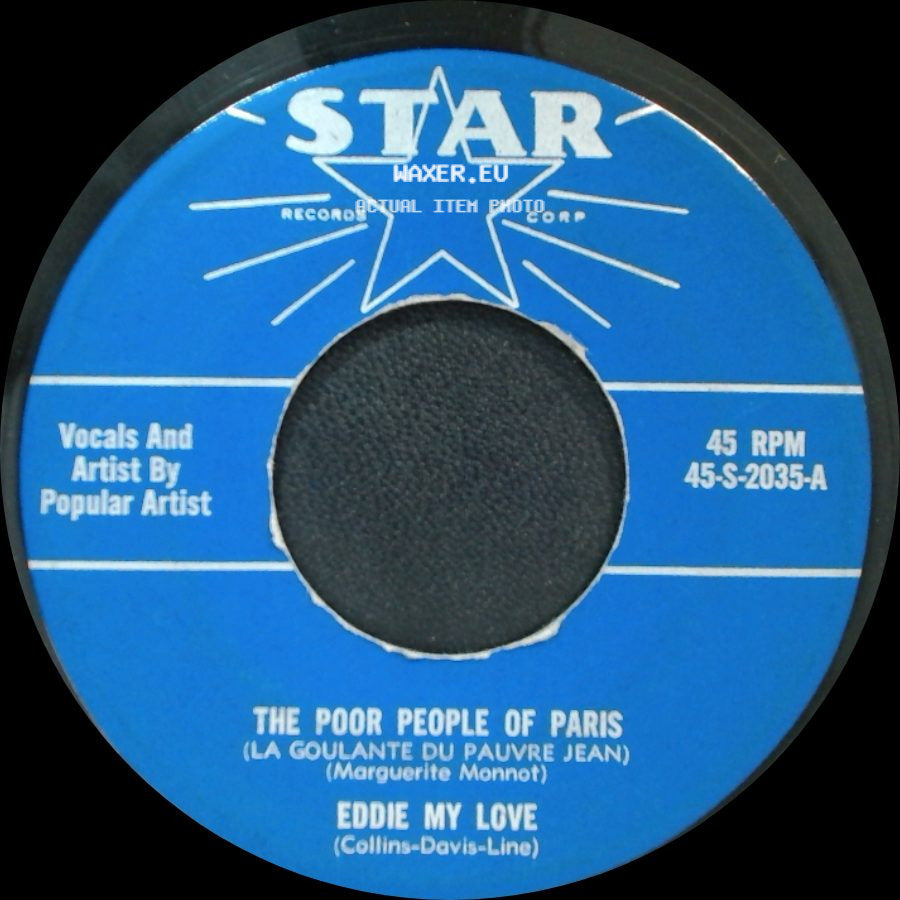 Popular Artist - Why Do Fools Fall In Love / Eleventh Hour Melody / The Poor People Of Paris (La Goulante Du Pauvre Jean) side B