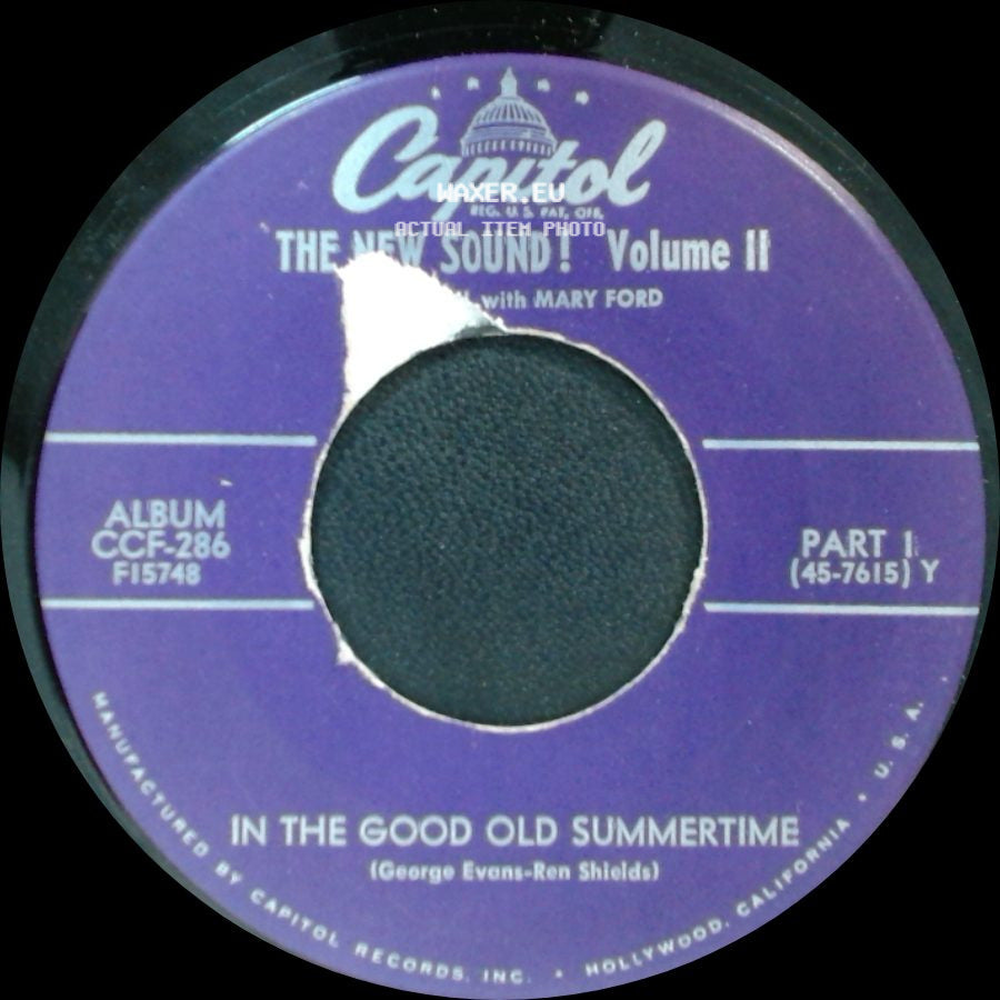 The New Sound! With Mary Ford / Les Paul With Mary Ford - In The Good Old Summertime / La Rosita side A