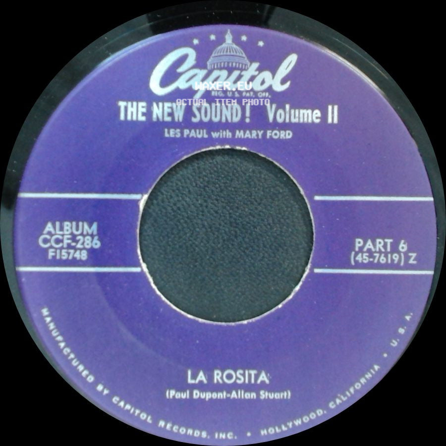 The New Sound! With Mary Ford / Les Paul With Mary Ford - In The Good Old Summertime / La Rosita side B