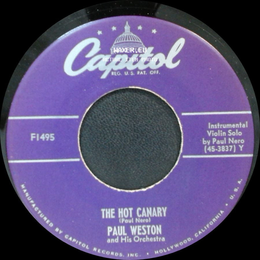 Paul Weston And His Orchestra - The Hot Canary / La Raspa side A