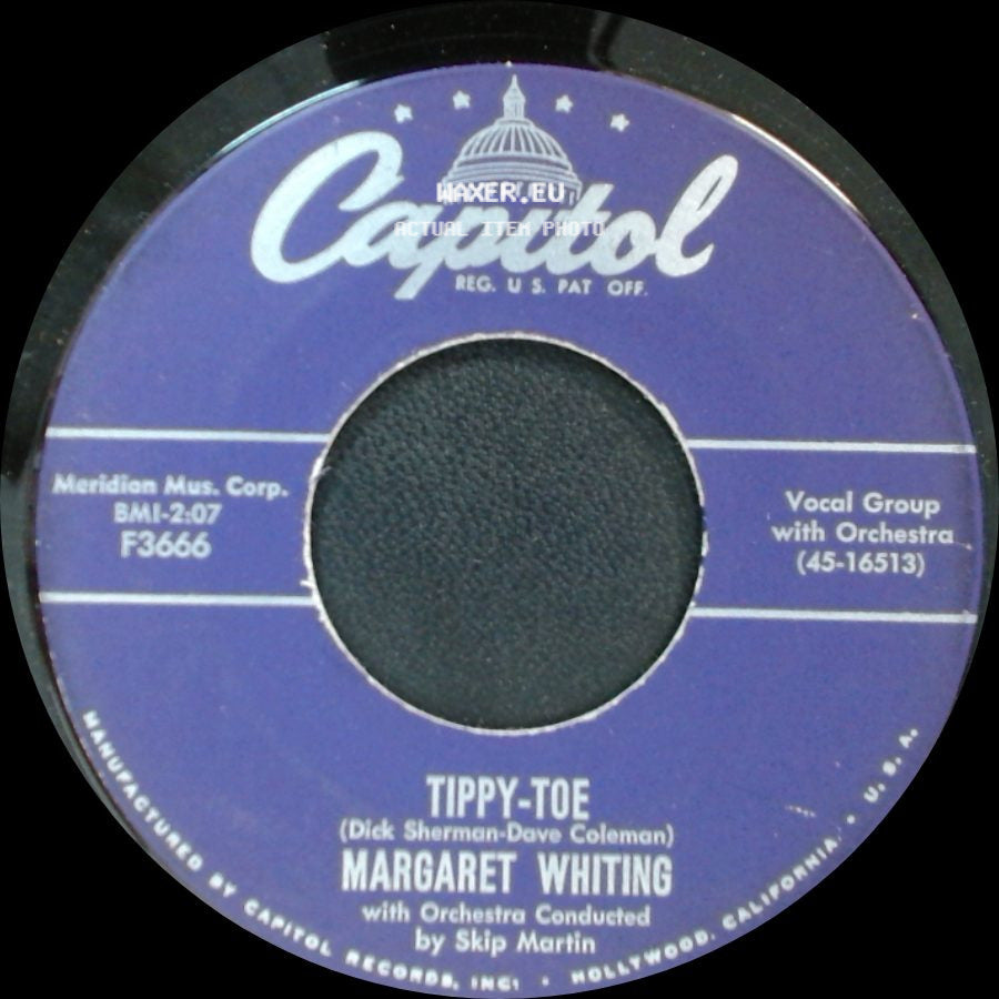 Margaret Whiting - Tippy-Toe / Spring In Maine side A