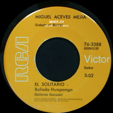Miguel Aceves Mejia - Caballo Negro - Balada Huapango / El Solitario - Balada Huapango side B
