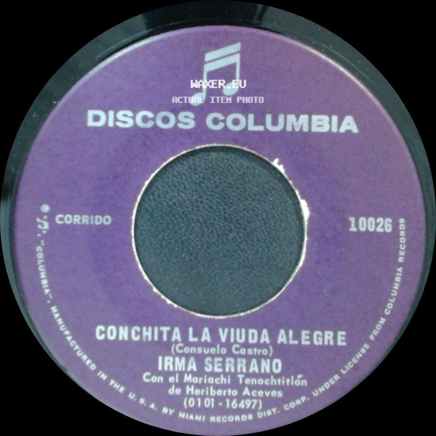 Irma Serrano - A La Ro-Ro-Ro / Conchita La Viuda Alegre side B
