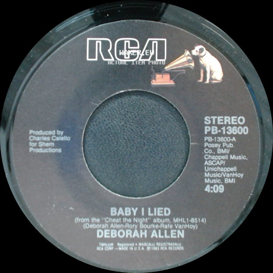 Deborah Allen - Time Is Taking You Away From Me / Baby I Lied side B