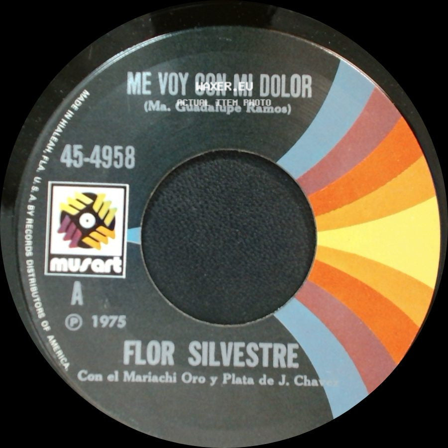 Flor Silvestre Con El Mariachi Oro Y Plata De J. Chavez / Flor Silvestre - Aprende A Perdonar (Enrique Cáceres) / Me Voy Con Mi Dolor side B