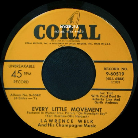 Lawrence Welk And His Champagne Music - Till We Meet Again / Every Little Movement side B