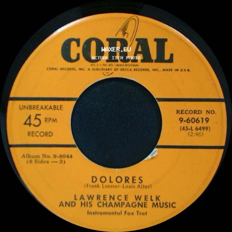 Lawrence Welk And His Champagne Music - Emaline / Dolores side B