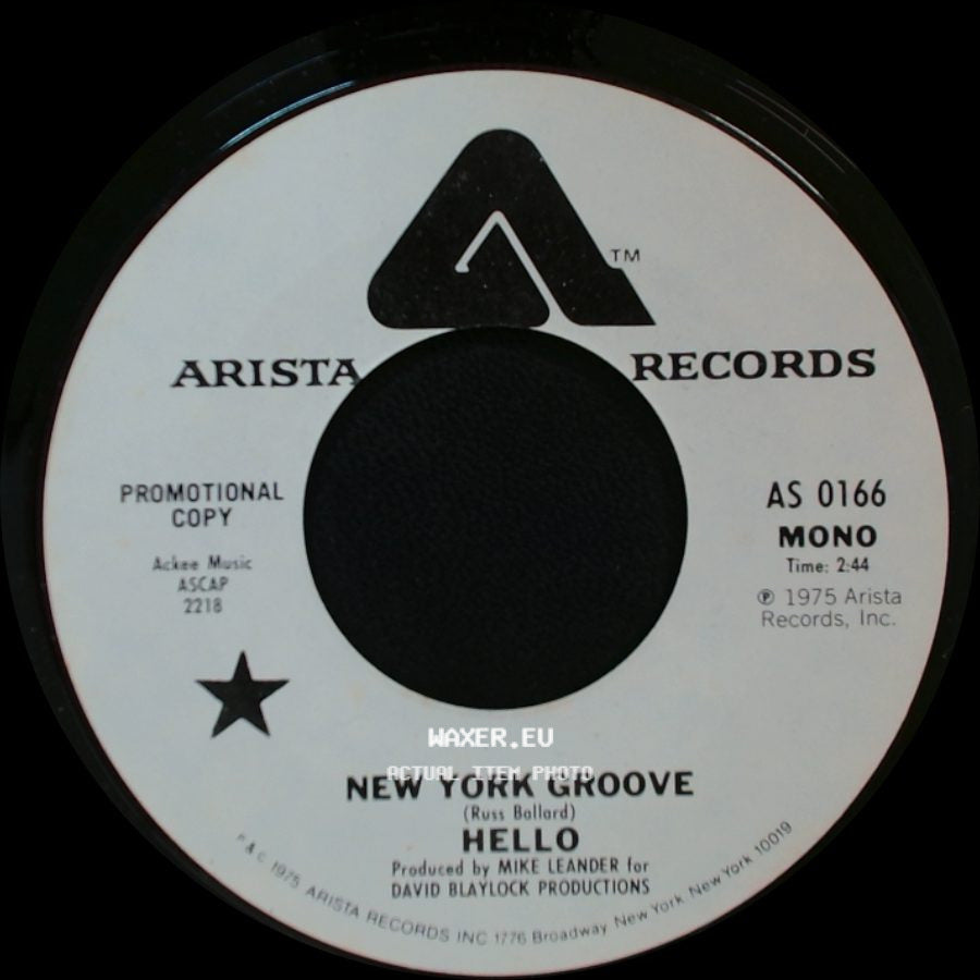 Hello - New York Groove / New York Groove side A
