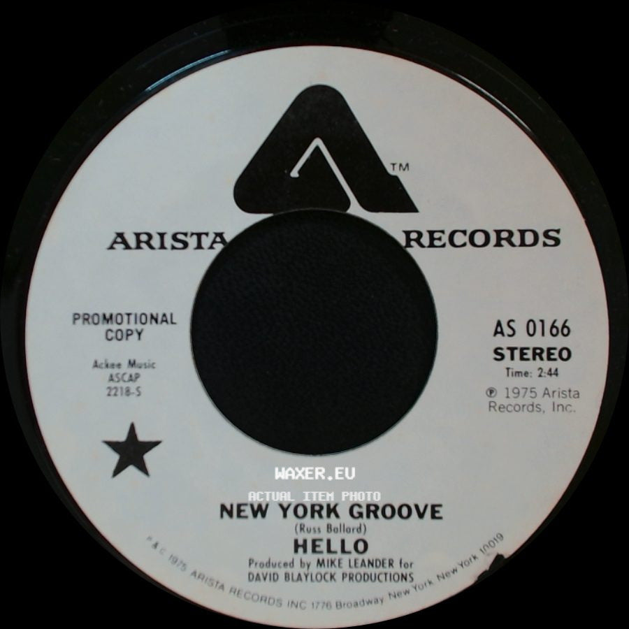 Hello - New York Groove / New York Groove side B