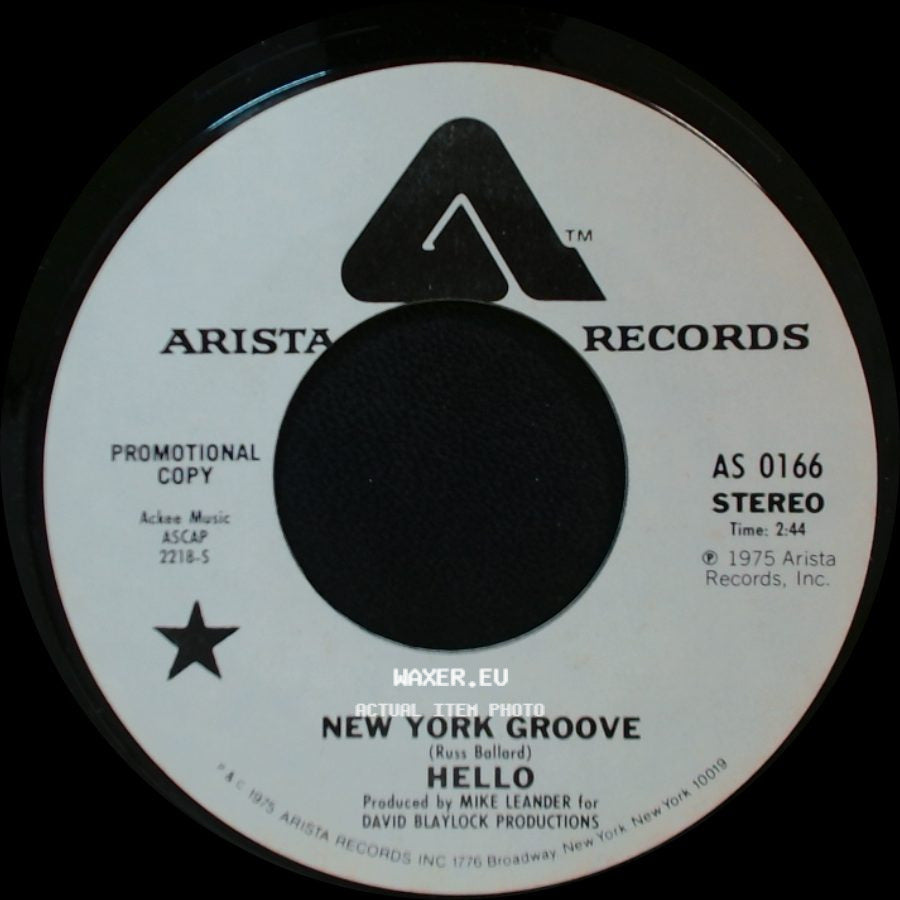 Hello - New York Groove / New York Groove side B