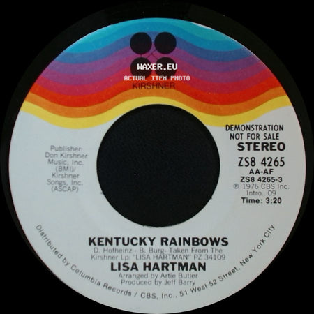 Lisa Hartman - Kentucky Rainbows / Kentucky Rainbows side A