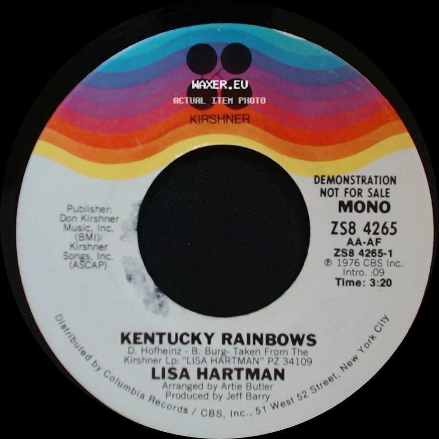 Lisa Hartman - Kentucky Rainbows / Kentucky Rainbows side B