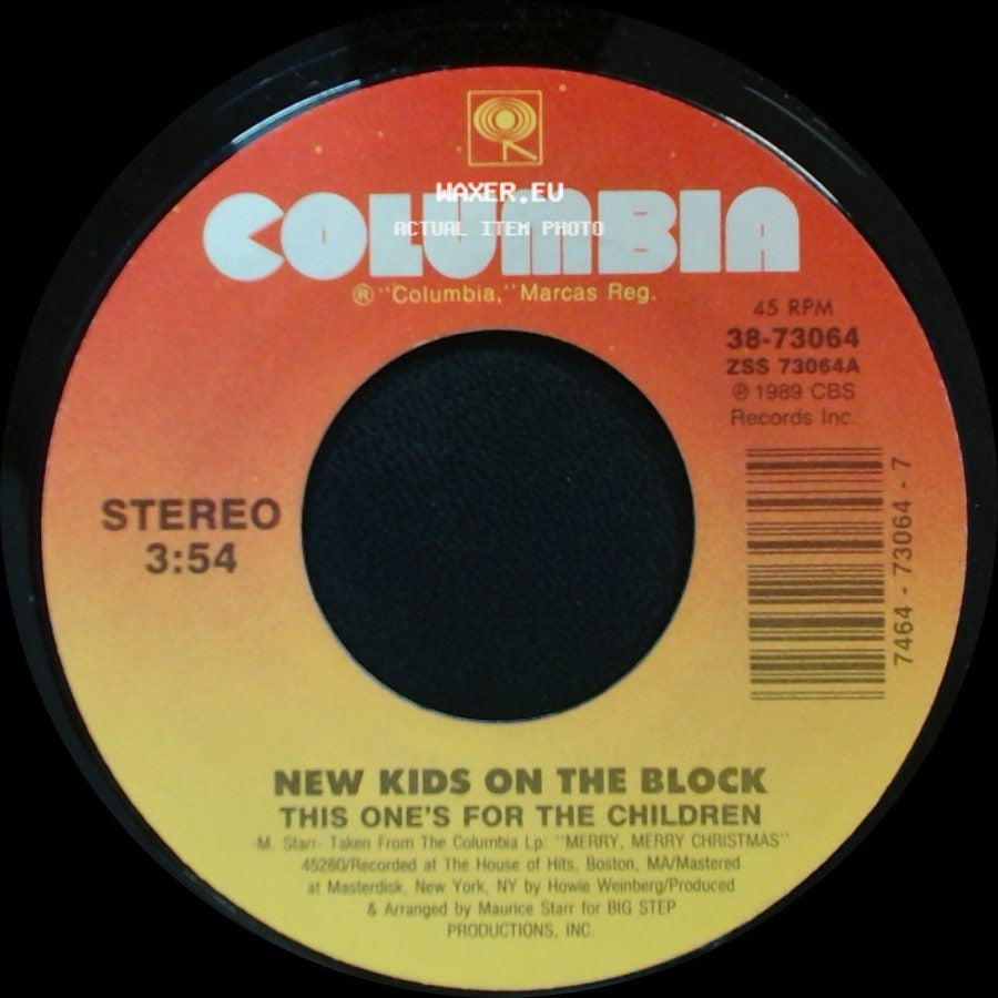 New Kids On The Block - This One's For The Children / Funky, Funky Xmas side A