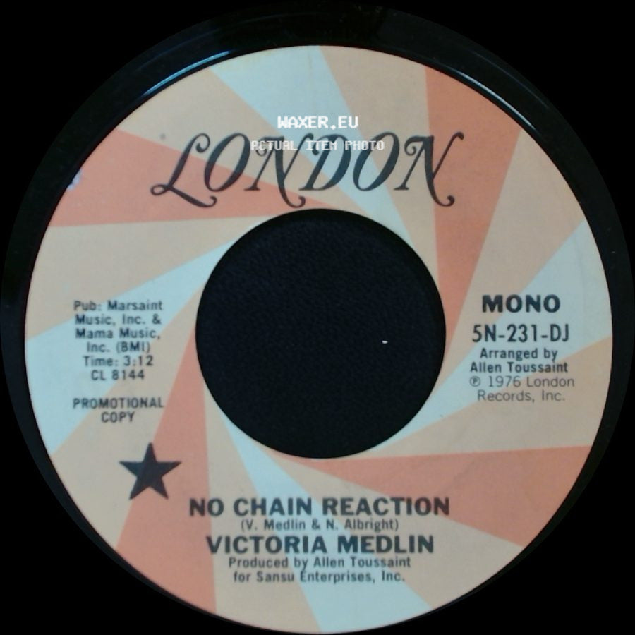 Victoria Medlin - No Chain Reaction / No Chain Reaction side B