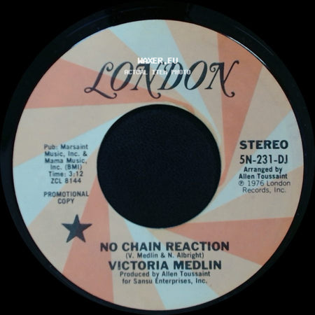 Victoria Medlin - No Chain Reaction / No Chain Reaction side B