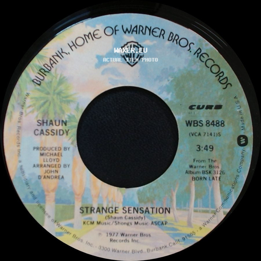 Shaun Cassidy - Hey Deanie / Strange Sensation side B