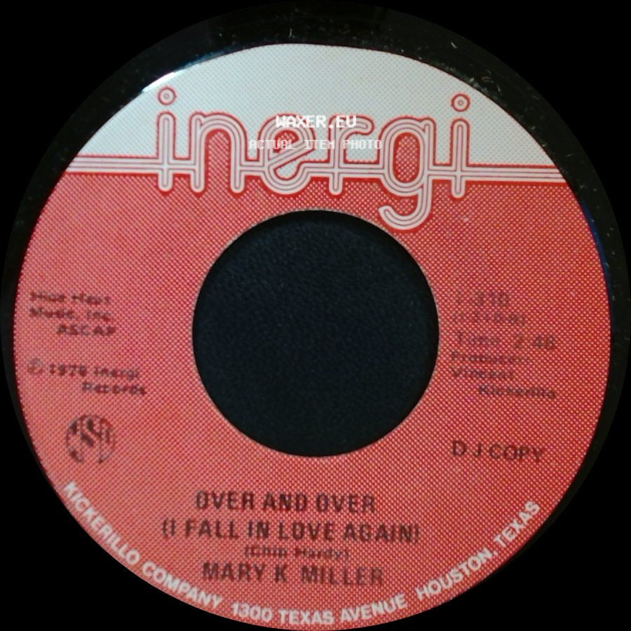 Mary K Miller - Handcuffed To A Heartache / Over And Over (I Fall In Love Again) side B