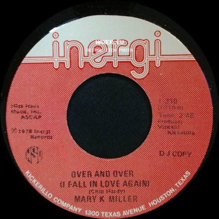 Mary K Miller - Over And Over (I Fall In Love Again) / Handcuffed To A Heartache side A