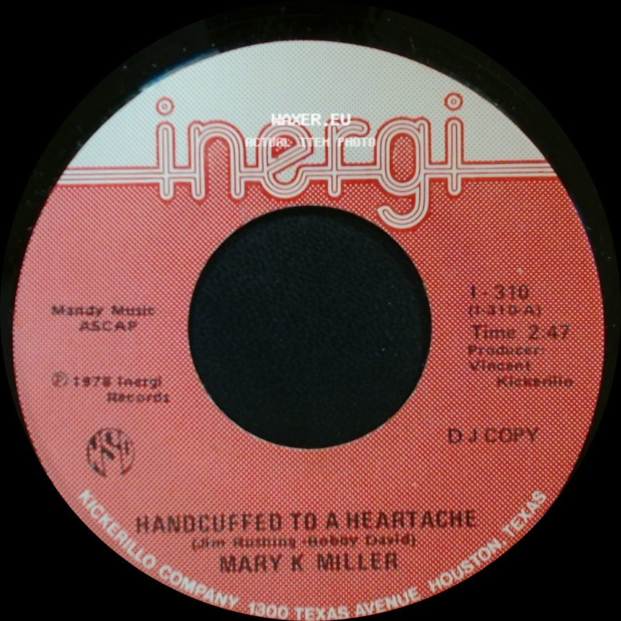 Mary K. Miller - Over And Over (I Fall In Love Again) / Handcuffed To A Heartache side B