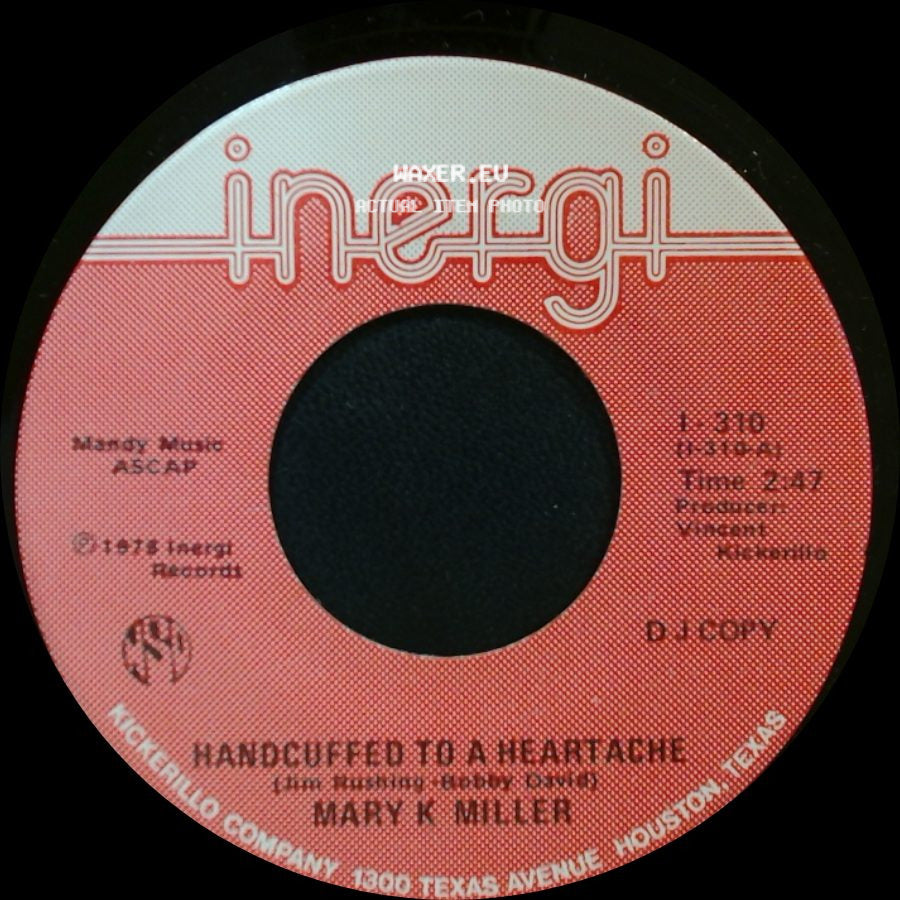 Mary K Miller - Handcuffed To A Heartache / Over And Over (I Fall In Love Again) side A
