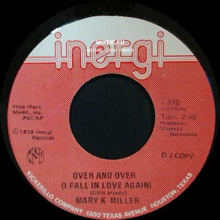 Mary K Miller - Handcuffed To A Heartache / Over And Over (I Fall In Love Again) side B