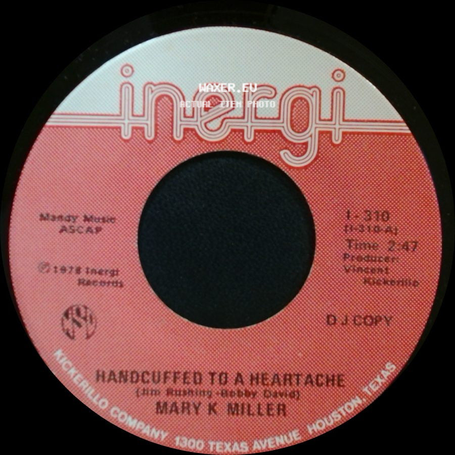 Mary K. Miller - Over And Over (I Fall In Love Again) / Handcuffed To A Heartache side B