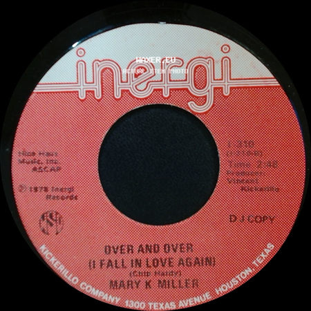 Mary K Miller - Handcuffed To A Heartache / Over And Over (I Fall In Love Again) side B