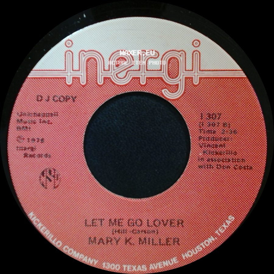 Mary K. Miller - I Can't Stop Loving You / Let Me Go Lover side B