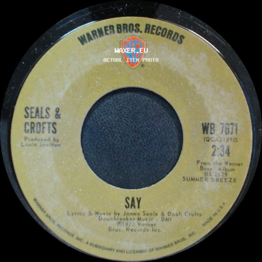 Seals & Crofts - Hummingbird / Say side B