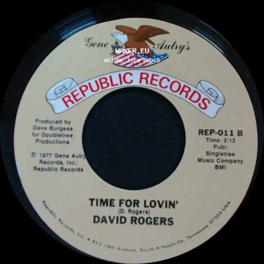 David Rogers - Time For Lovin' / You And Me Alone side A