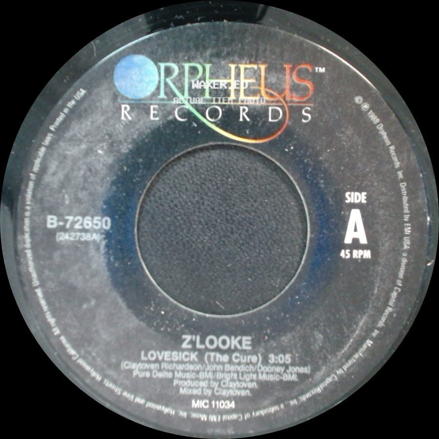 Z'looke - Lovesick (The Cure) / Lovesick (Doctor's Groove) side A
