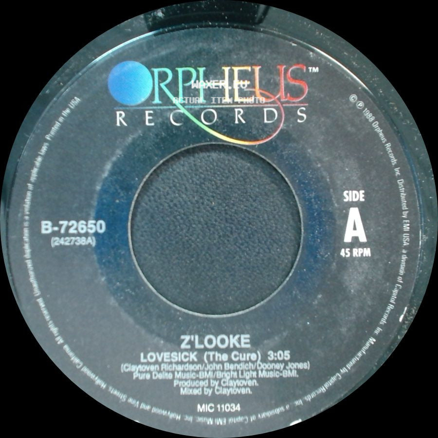 Z'looke - Lovesick (The Cure) / Lovesick (Doctor's Groove) side A