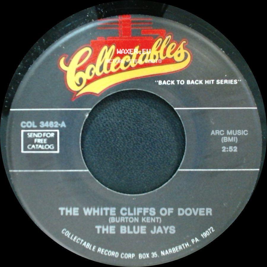 The Sentimentals / The Blue Jays - I Want To Love You / The White Cliffs Of Dover side B