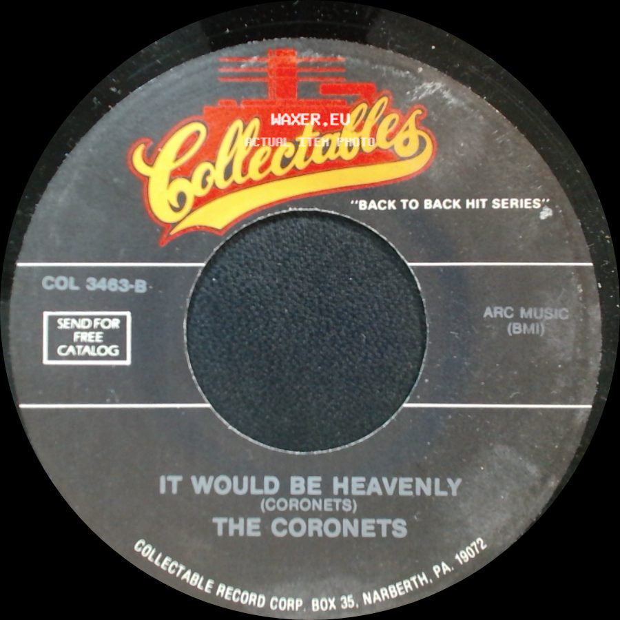 The Coronets / The Invincibles - It Would Be Heavenly / Mr. Moonglow side A