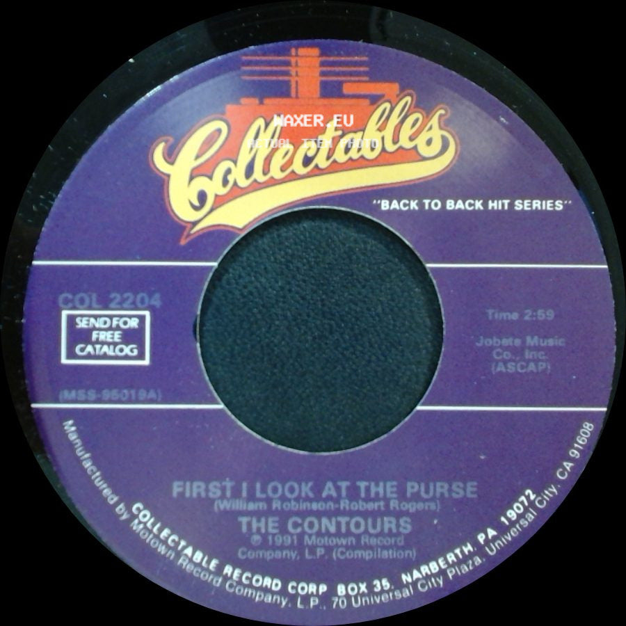 The Contours - Can You Do It / First I Look At The Purse side B