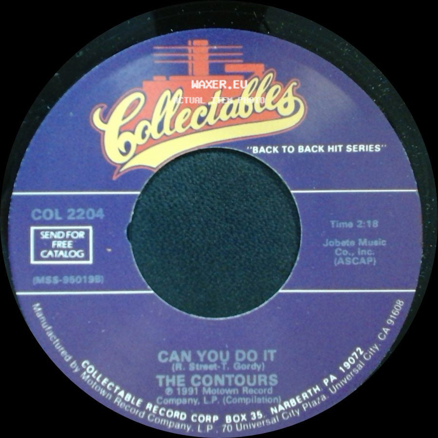 The Contours - Can You Do It / First I Look At The Purse side A