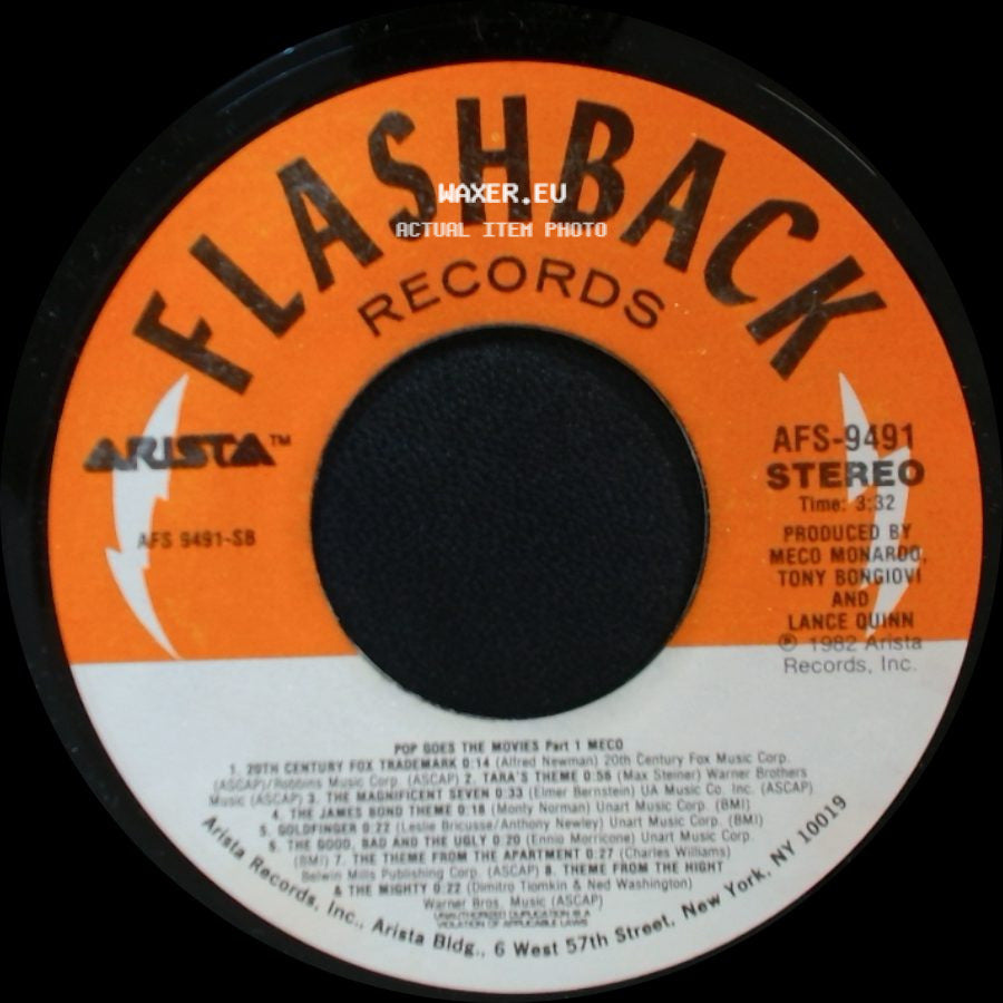 Bill Conti / Meco Monardo, Tony Bongiovi And Lance Quinn - Theme From Dynasty / Pop Goes The Movies Part 1 side B