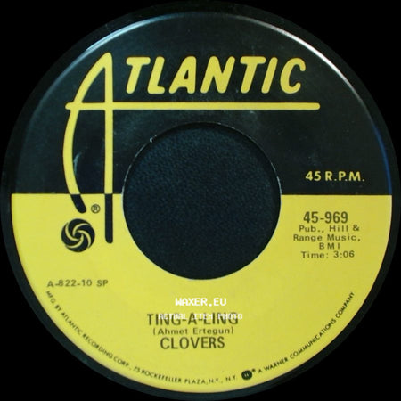 Clovers - Ting-A-Ling / Wonder Where My Baby's Gone side A