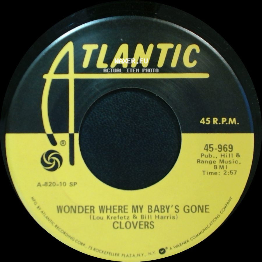 Clovers - Ting-A-Ling / Wonder Where My Baby's Gone side B