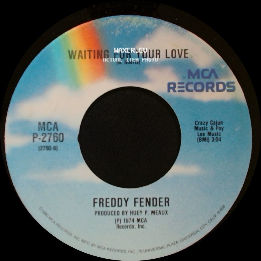 Freddy Fender - Before The Next Teardrop Falls / Waiting For Your Love side B