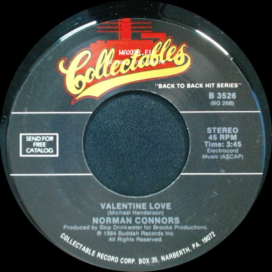 Norman Connors - Valentine Love / You Are My Starship side A