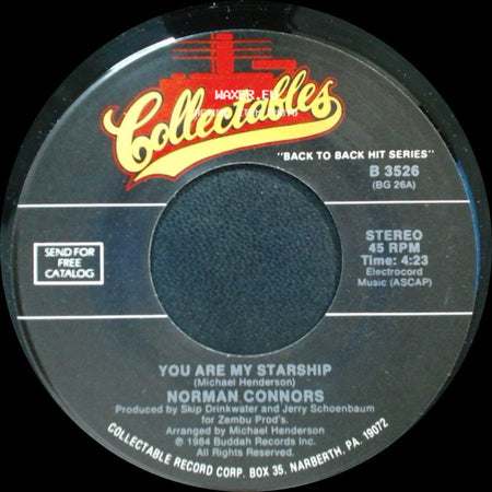 Norman Connors - Valentine Love / You Are My Starship side B