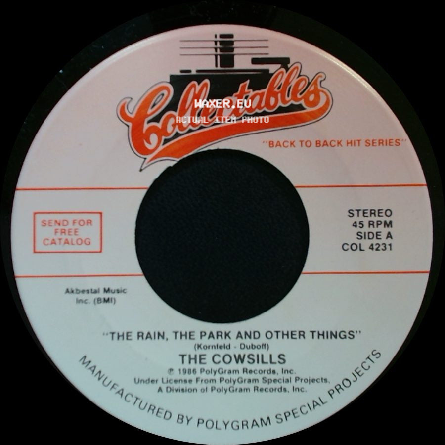 The Cowsills / Caravelles - The Rain, The Park And Other Things / You Don't Have To Be A Baby To Cry side A