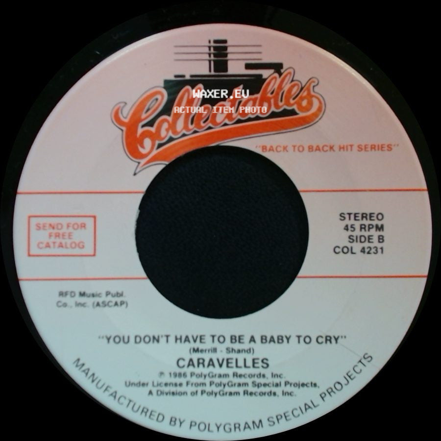 The Cowsills / Caravelles - The Rain, The Park And Other Things / You Don't Have To Be A Baby To Cry side B
