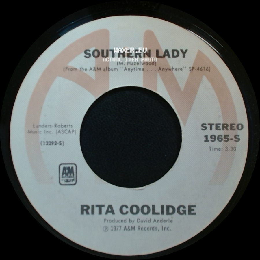 Rita Coolidge - Southern Lady / We're All Alone side A