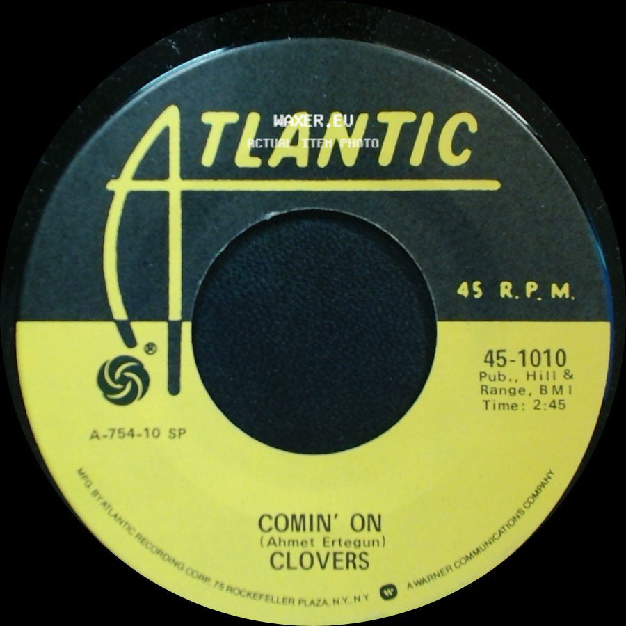 Clovers - Comin' On / The Feeling Is So Good side A