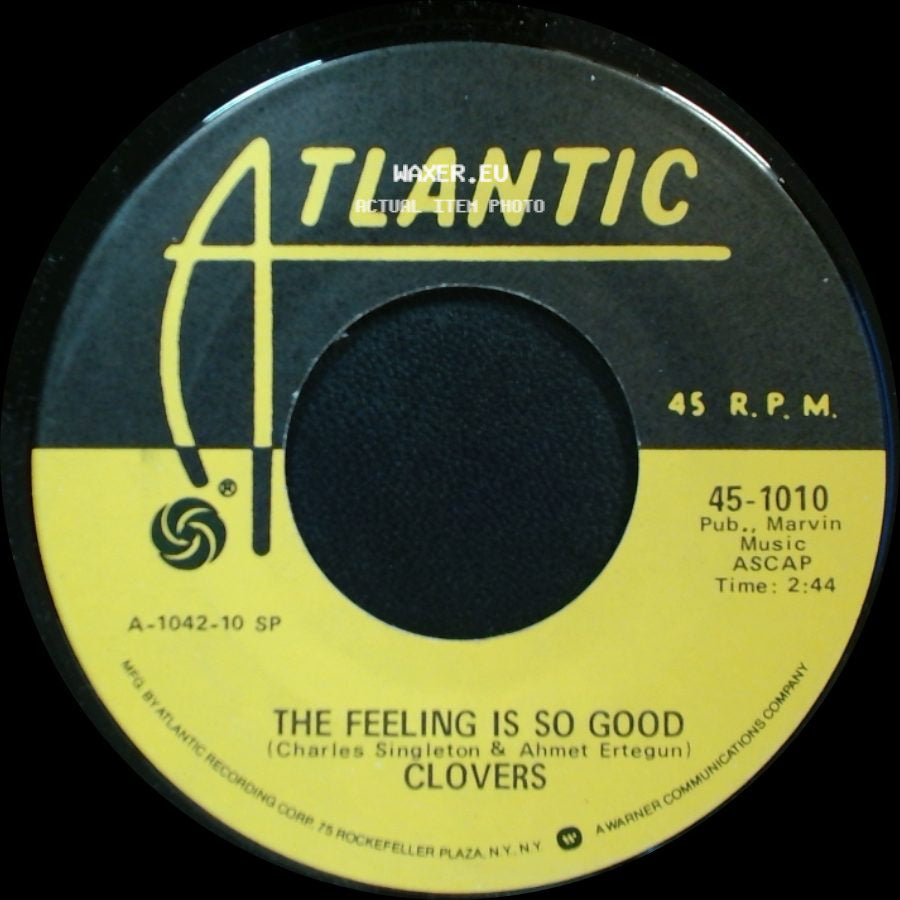 Clovers - Comin' On / The Feeling Is So Good side B